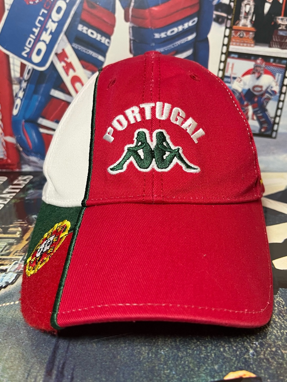 Vintage Portugal Kappa 2006 World Cup soccer football velcro strap back hat